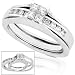 1/2ctw 14k White Gold Princess Diamond Engagement Ring (HI/SI-I1)