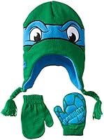 Teenage Mutant Ninja Turtle Little Boys' Leonardo Hat and Mitten Set