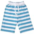 Swedish Kids 3 Year Unisex Rander Turquoise Stripe Three-quarter Short
