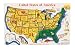 Large Wooden USA Map Capitals and States Puzzle By Melissa & Doug