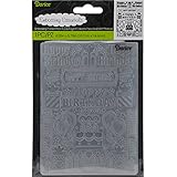 Darice Embossing Folder, 4.25 x 5.75", Birthday Collage