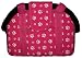 Pet Supplies : Designer Open Top Dog Carriers-Raspberry W/White Paw Prints