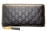 レア・限定1点・GUCCI・グッチ・GG型押しラウンドファスナー長財布・224253ブラウン GUCCI 財布 限定