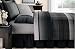 Black & Gray Striped Boys Full Comforter Set (8 Piece Bed In A Bag)