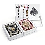 Gemaco Monarch Poker Index Cards, Red/Black, Regular