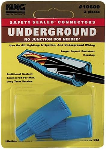 King Innovation 20111 15 Pack Waterproof DryConn Low Voltage Wire Connector, Tan