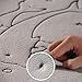 DocBear Dolphin Bath Rugs,Coral Velvet Non Slip Bath Mat,Rugs for Bathroom.Soft Absorbent Bathroom Rugs,17 W X 24 L Inches(Gray)