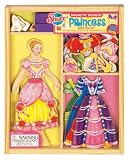 Shure - Princess Wooden Magnetic Dress Up Doll