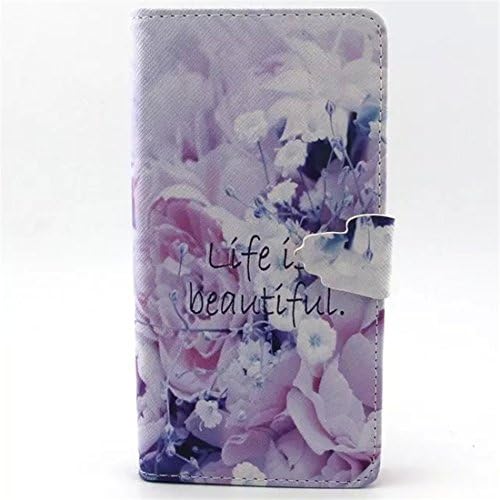 Sony M2 Case,Xperia M2 Case,Yourfairy [Stand Feature] Case Wallet [Wallet S] Premium Wallet Case Flip Cover for Sony Xperia M2 Case(Life is Beautiful),Sent Stylus Pen