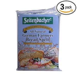 Seitenbacher All Natural German Farmers Bread Spelt, 19-Ounce Bags (Pack of 3) by Seitenbacher