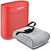 Bose SoundLink Color Bluetooth Speaker II - Coral Red & Reversible Case - Bundle