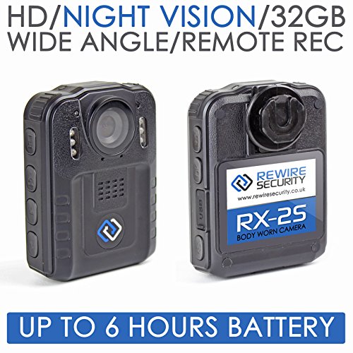 BODY WORN CAMERA REWIRE SECURITY RX2s HIGH DEFINITION 1080p NIGHT