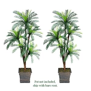 Three 6 Triple Head Artificial Trees