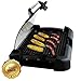 MegaChef Dual Surface Reversible Indoor Grill and Griddle with Removable Glass Lid