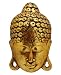 Hand Carved Wood Buddha Face Wall Art
