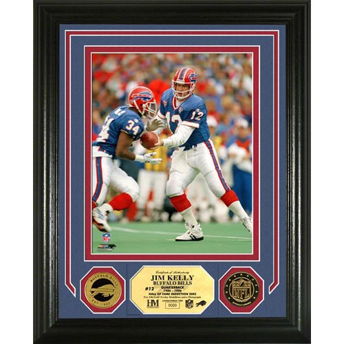 Highland Mint Buffalo Bills Jim Kelly 24K Gold Photomint
