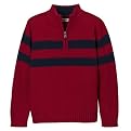 CH BB 1/4 Zip Sweater - Red