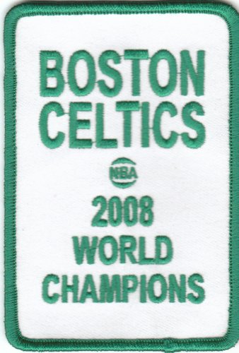 Boston Celtics 2008 NBA World Champions Banner 4 inch Patch (sew o