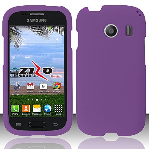 Samsung Galaxy Ace Style S765C Purple Hard Case Snap On Rubberized Protector Cover