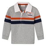 Infant Boys' Cherokee Long-Sleeve Pieced Rugby Shirt