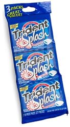 Trident Splash Gum, Peppermint Swirl (3-Pack), 9-Piece Packs (Pack of 20)
