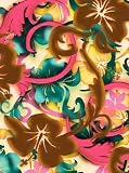 Airbrushed Tropical Batik - 60