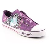 51mfYd2%2BnSL. SL160  Ed Hardy Womens Lowrise Dubai Sneaker Purple Flower Girl 6