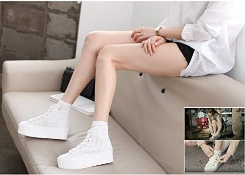 Descendants of the sun song hye kyo HIGH TOP running shoes sneakers (White) (White, 6.5 (235cm))