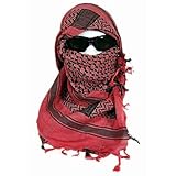 Desert Military Tactial Keffiyeh Shemagh Red & Black