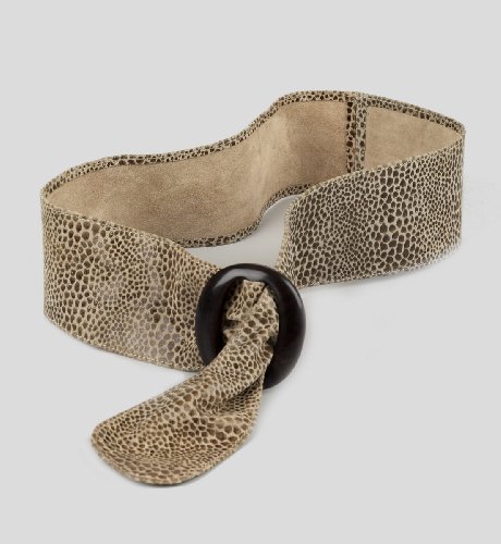 Suede Sash Animal Print Belt
