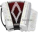 Del Sol Diatonic 31 Button 12 Bass Button Accordion - White - B003BDON9W