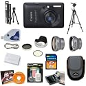 Canon PowerShot SD780 (Black) IS 12.1 Megapixel Digital Camera + Lenses + Filters + 2GB Memory & Pro Accessory Kit