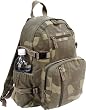 Woodland Camouflage Military Vintage Washed Compact Mini Backpack