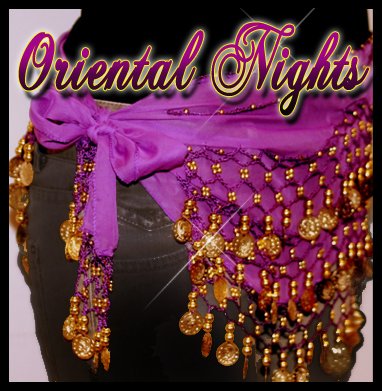 Orientalisch Bauchtanz Tuch hüfttuch Damen Lila Schal