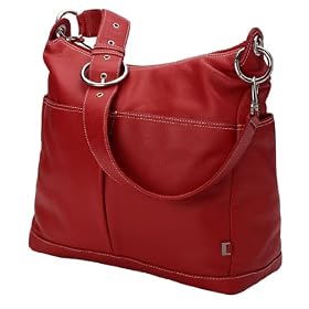 Red Leather Hobo Diaper Bag