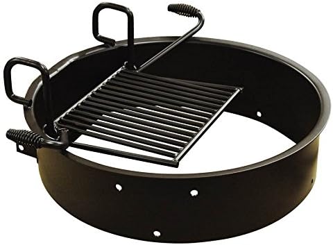 Drop Grate Fire Ring in Black