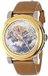 Invicta Women's 12133 Angel Beige with Tiger Image Dial Tan Leather Watch from Invicta