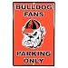 University of Georgia Bulldogs Fans Parking Only NCAA Tin Sign