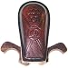Leather Table Cue Holder for 2 Cues, 9-Ball Design