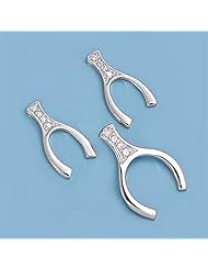 Sterling Silver Sets With Cubic Zirconia - Wishbone