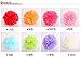 Saitec 18PCS Mixed 3 Sizes White Red Black Tissue Paper Pom Poms Pompom Wedding Birthday Party Decoration Baby Shower Favors