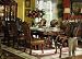 9pc Formal Dining Table & Chairs Set in Brown Cherry Finish