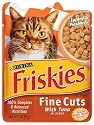 Friskies Cat Food Fine Cuts with Tuna in Sauce, 3-Ounce Pouches (Pack of 24)