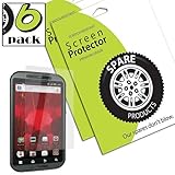Spare Products (6 Pack) of Motorola Droid Bionic Screen Protectors (ANTI-FI ....