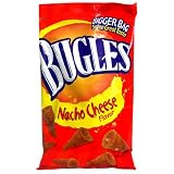 Bugles Corn Snack, Nacho Cheese, 7.5-Ounce Bags (Pack of 12)