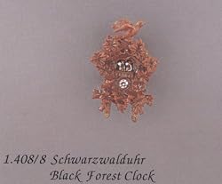 Miniature 1:24 Scale Black Forest Cuckoo Clock by Reutter Porcelain