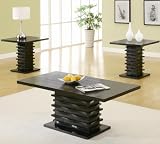 3pc Coffee Table Set Black Finish