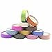 Wise Bird Mother's Day Rainbow Glitter Sparkle Decorative Washi Masking Sticky Adhesive DIY Tape, School Class Office Birthday Party Dairy Art and Craft Gift Wrap Tape Roll, 32ft/roll, Set of 12- G02