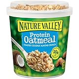 Nature Valley Crunch Protein Oatmeal, Toasted Coconut Almond, 2.58 Ounce (Pack of 12)