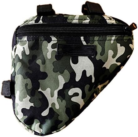 Acite Bicyle Front Frame Triangle Bag Cycling Bike Bag Top tube Saddle Frame Pouch (green)